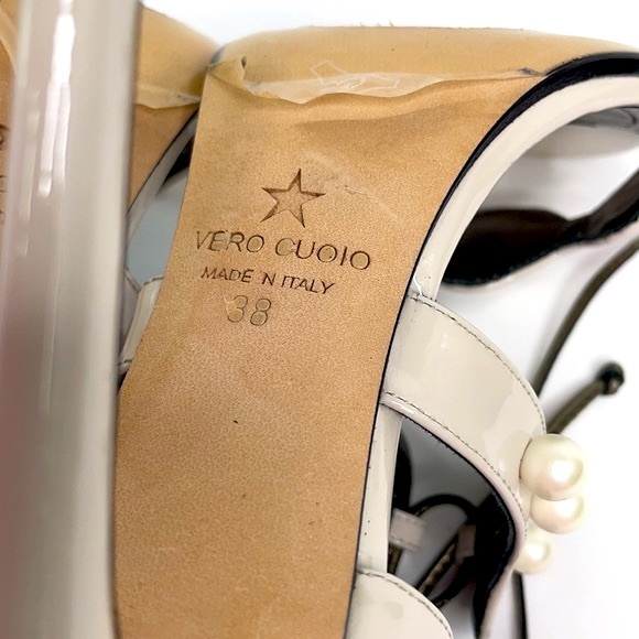 *New Marc Ellis Women's Pearl Embellished Sandals - Picture 6 of 9